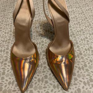Giambattista Valli Metallic Leather Heels